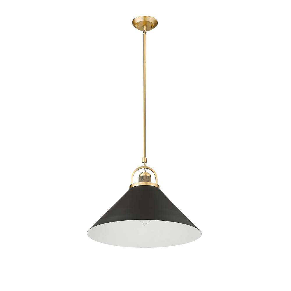 Millennium Lighting 20901-VB/MB Vintage Brass,Matte Black Pendant Light Image 5