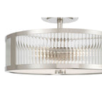 Millennium Lighting 23303-PN Polished Nickel Ardezia 15.75'' Wide 3-light Semi-flush Mount Image 6