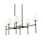 Millennium Lighting 16506-MB Matte Black Adorra 48'' Wide 6-light Chandelier - Matte Black Image 1
