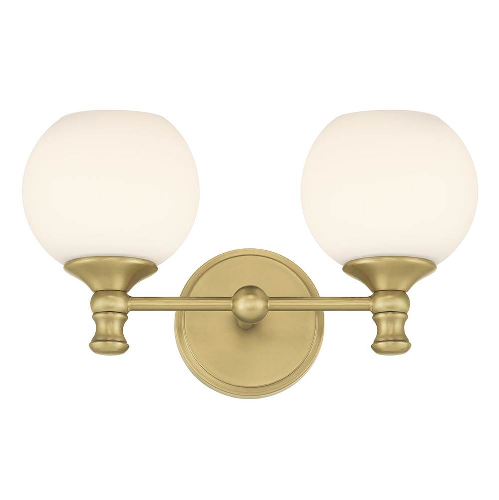 Millennium Lighting 201102-VB Vintage Brass Orlisse 14.75'' Wide 2-light Vanity Image 6