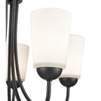 Millennium Lighting 9805-MB Matte Black 5 Light Chandelier Image 4
