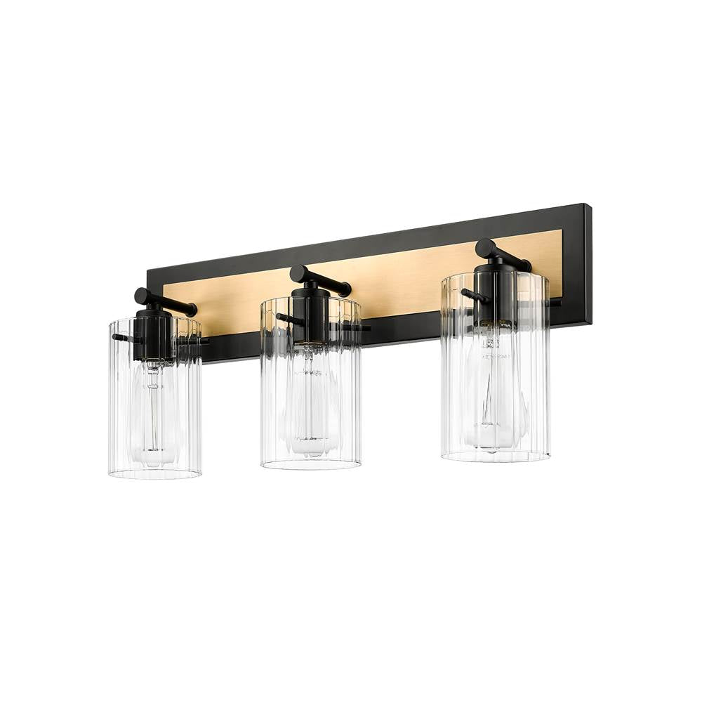 Millennium Lighting 25003-MB/VB Matte Black,Vintage Brass Vanity Image 6