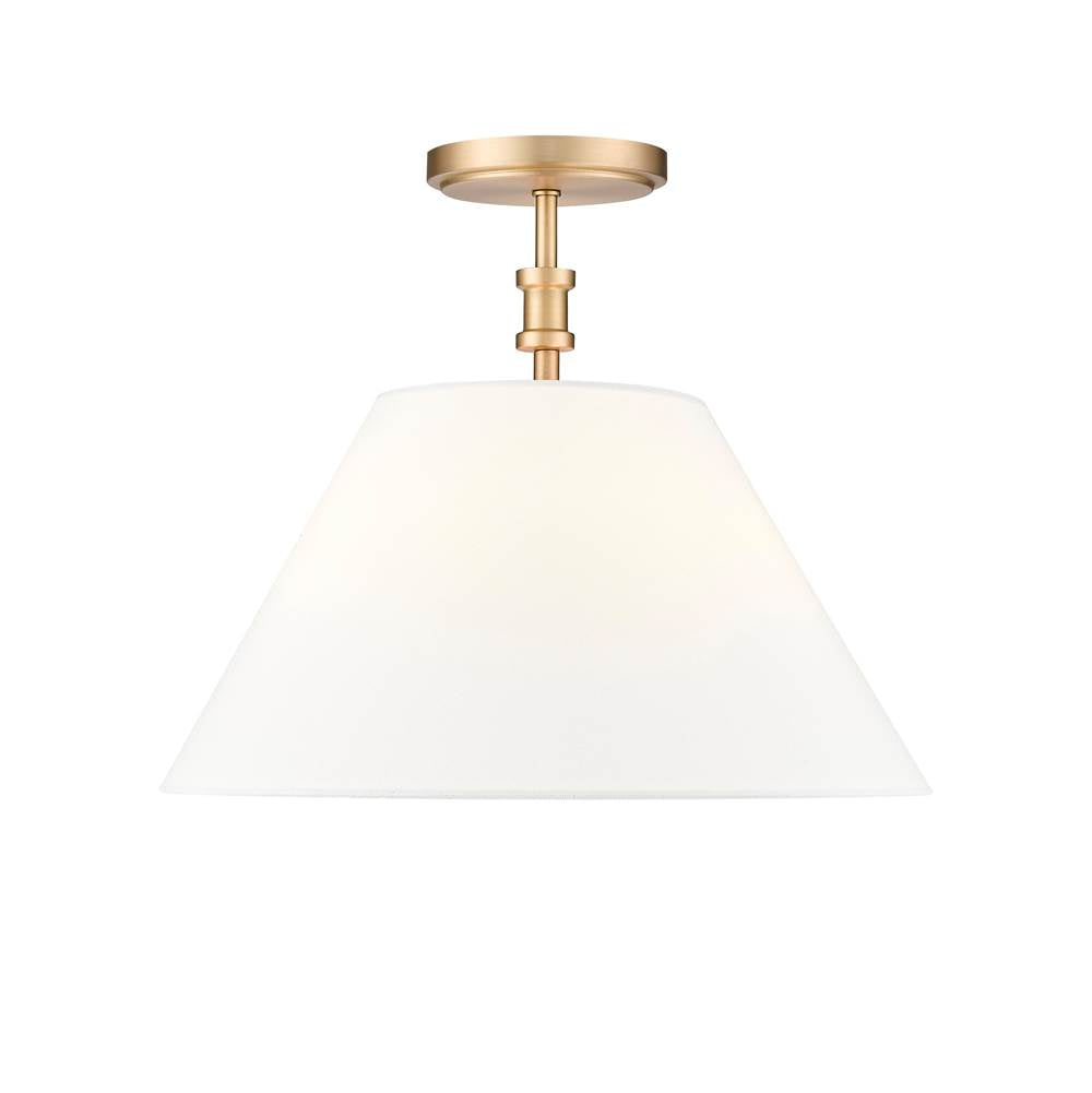 Millennium Lighting Adorra 16'' Wide 3-light Semi Flush - Matte Black