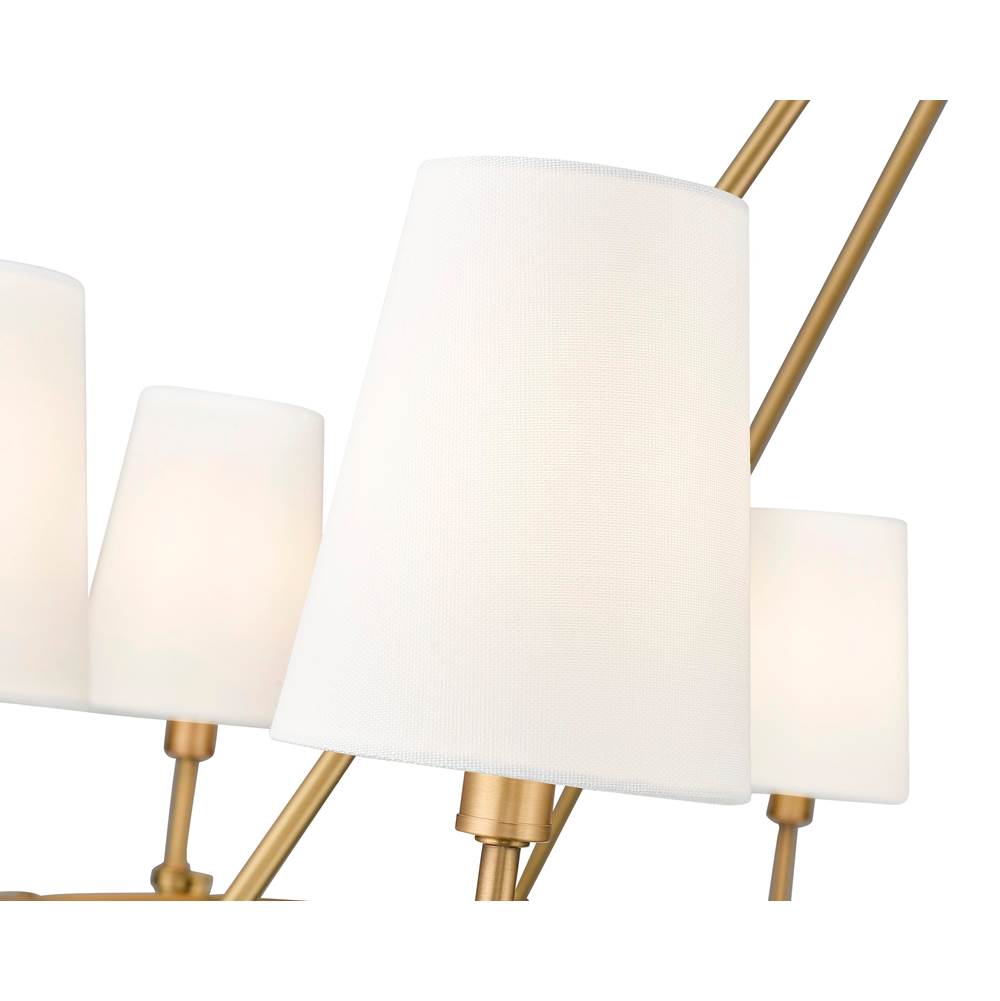 Millennium Lighting 16608-VB Vintage Brass Adorra 40'' Wide 8-light Chandelier - Vintage Brass Image 5