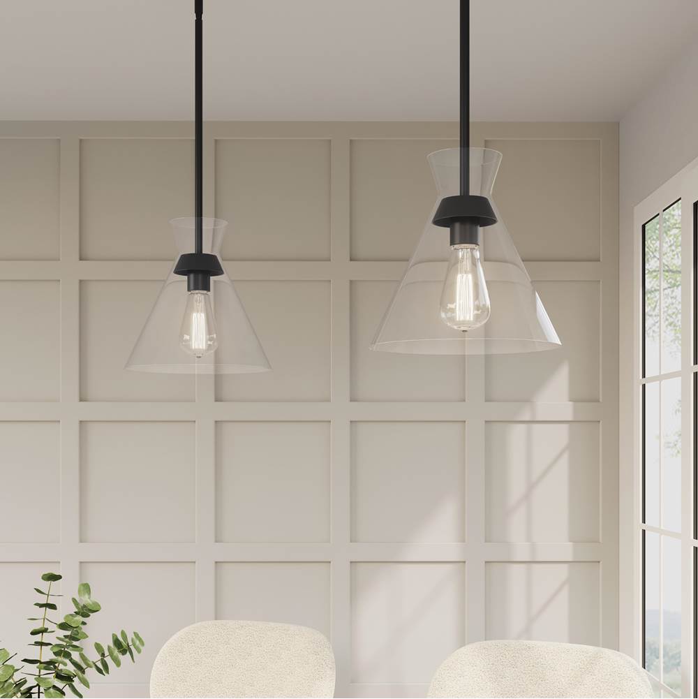 Millennium Lighting 69101-MB Matte Black Amarella 10'' Wide 1-light Pendant Image 4