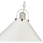 Millennium Lighting 20901-PN/MW Polished Nickel,Matte White Pendant Light Image 3