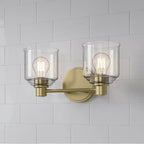 Millennium Lighting 202102-VB Vintage Brass Vessair 14'' Wide 2-light Vanity Image 4