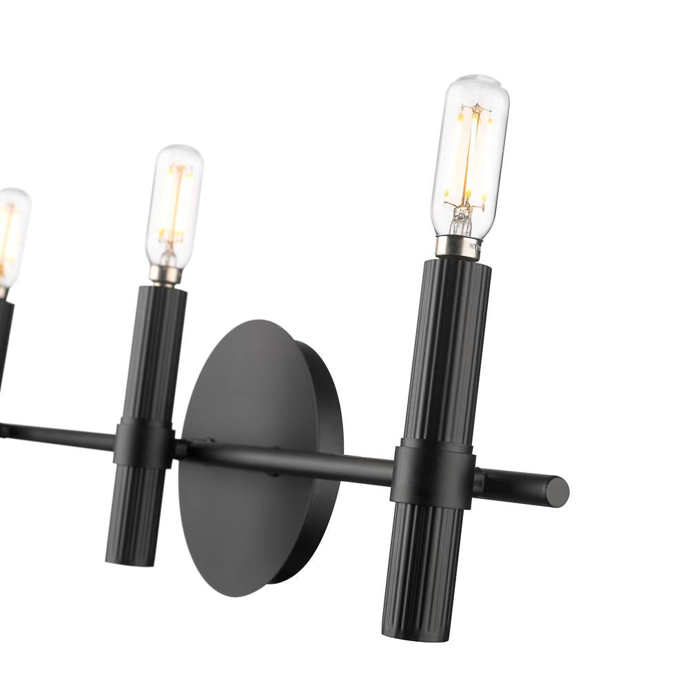 Millennium Lighting 25603-MB Matte Black Skyva 6'' High 3-light Vanity - Matte Black Image 5