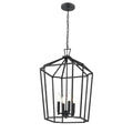 Millennium Lighting 91804-TBK Textured Black Hylena 15'' Wide 4-light Pendant - Textured Black Image 1