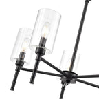 Millennium Lighting 9915-MB Matte Black Chastine 24'' Wide 5-light Chandelier - Matte Black Image 4