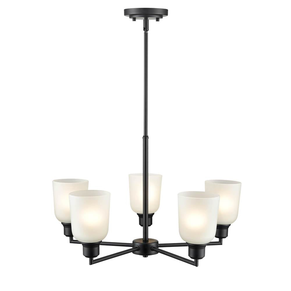 Millennium Lighting 2815-MB Matte Black Chandelier Ceiling Light Image 3