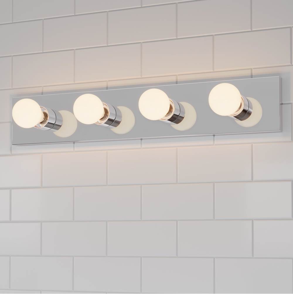 Millennium Lighting 96104-CH Chrome Bellisse 24'' Wide 4-light Bath Bar Image 3