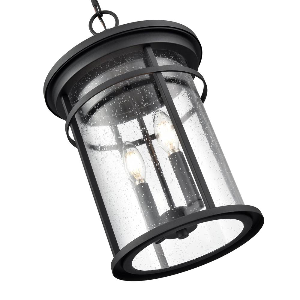 Millennium Lighting 91342-TBK Textured Black Outdoor Hanging Lantern Image 3