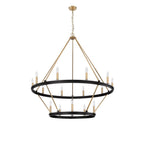 Millennium Lighting 95015-MB/MG Matte Black,Modern Gold Chandelier Ceiling Light Image 5