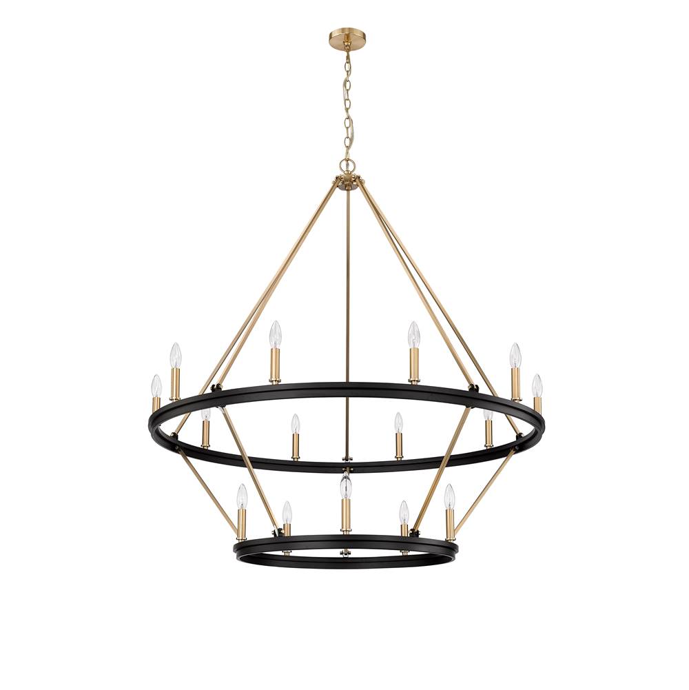 Millennium Lighting 95015-MB/MG Matte Black,Modern Gold Chandelier Ceiling Light Image 5