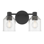 Millennium Lighting 202102-MB Matte Black Vessair 14'' Wide 2-light Vanity Image 6