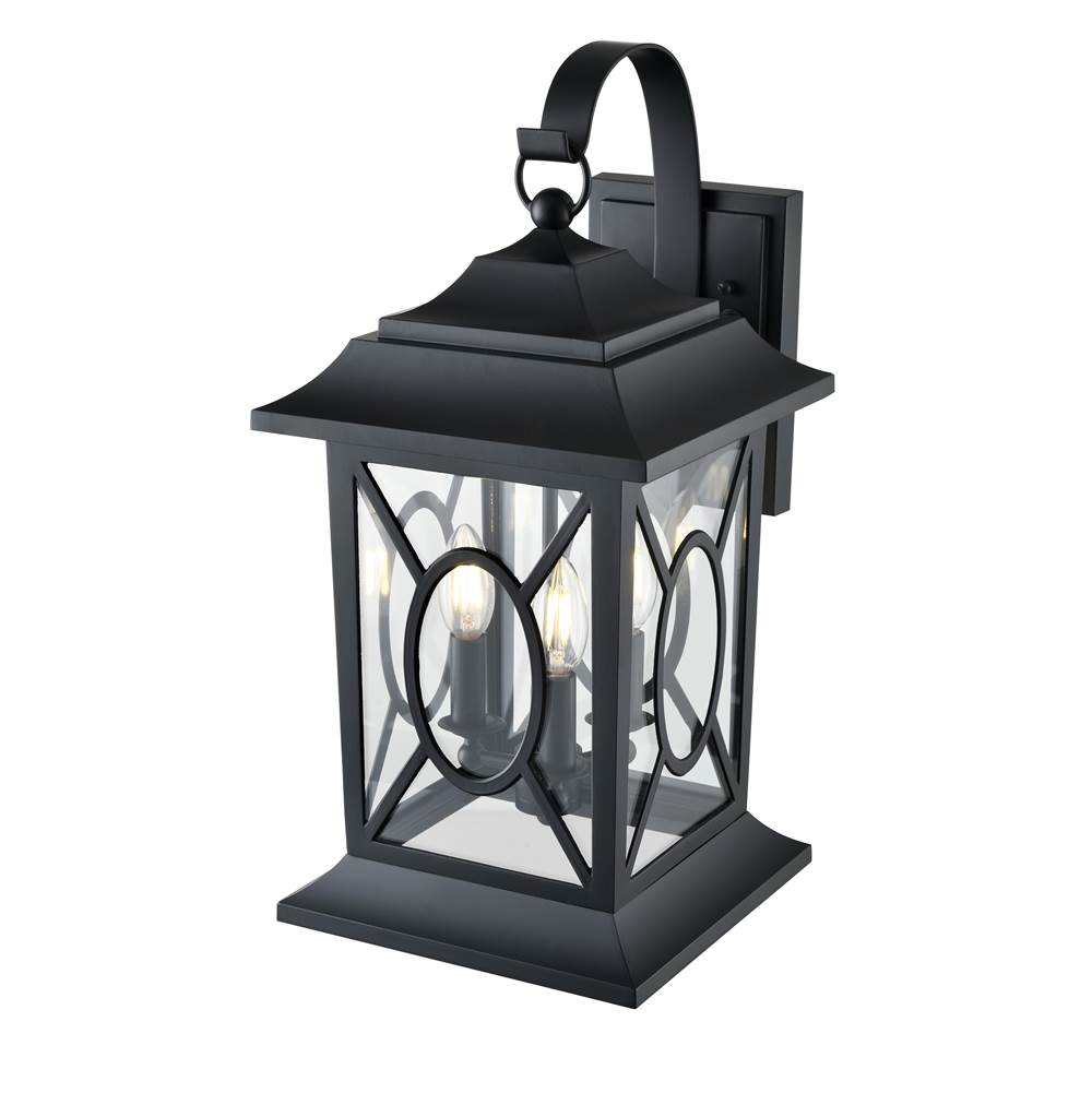Millennium Lighting 85103-PBK Powder Coated Black Outdoor Wall Sconce Image 5