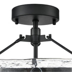 Millennium Lighting 47002-MB Matte Black Bennetti 14.5'' Wide 2-light Semi Flush - Matte Black Image 3