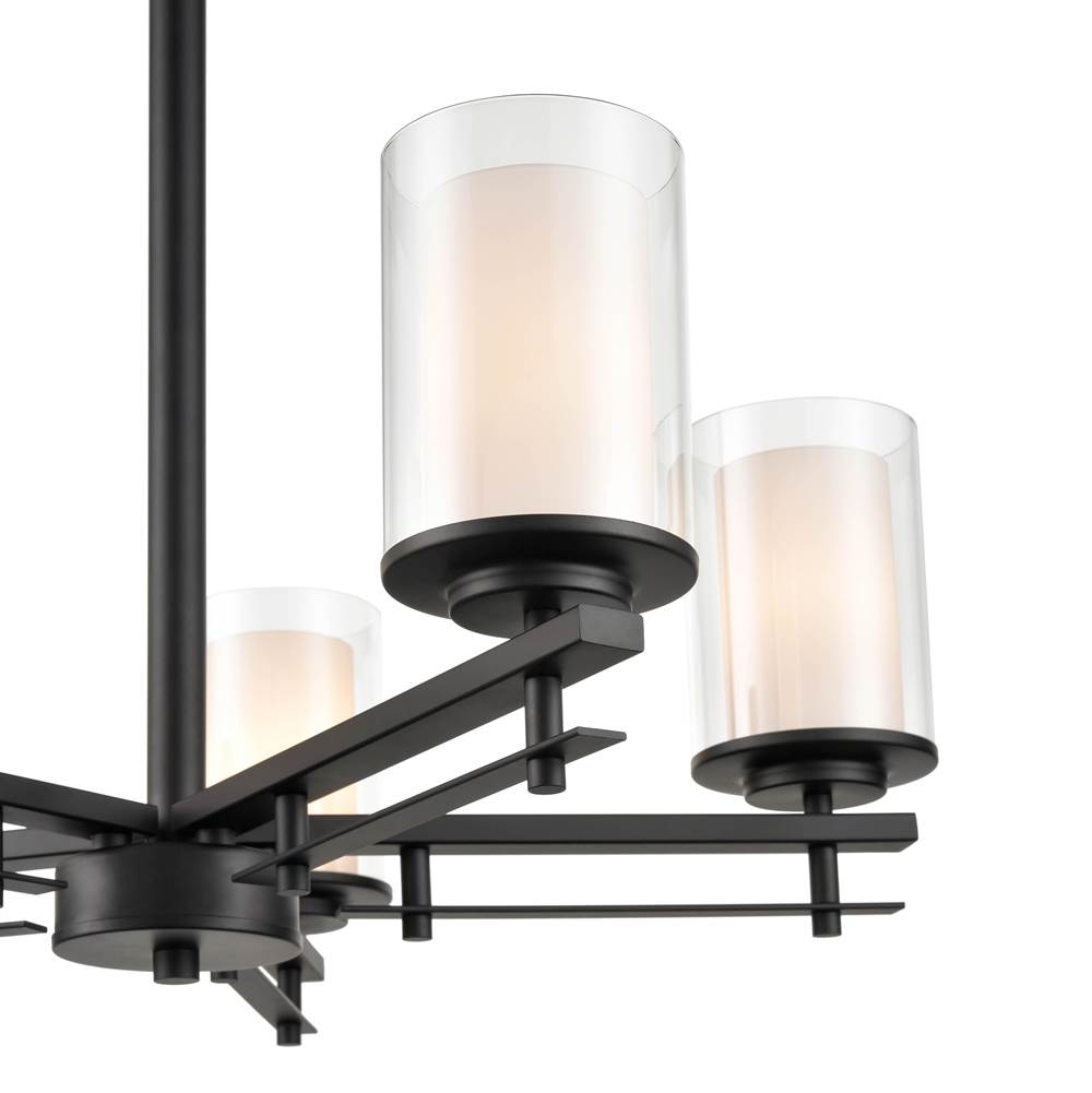 Millennium Lighting 5515-MB Matte Black Chandelier Ceiling Light Image 3