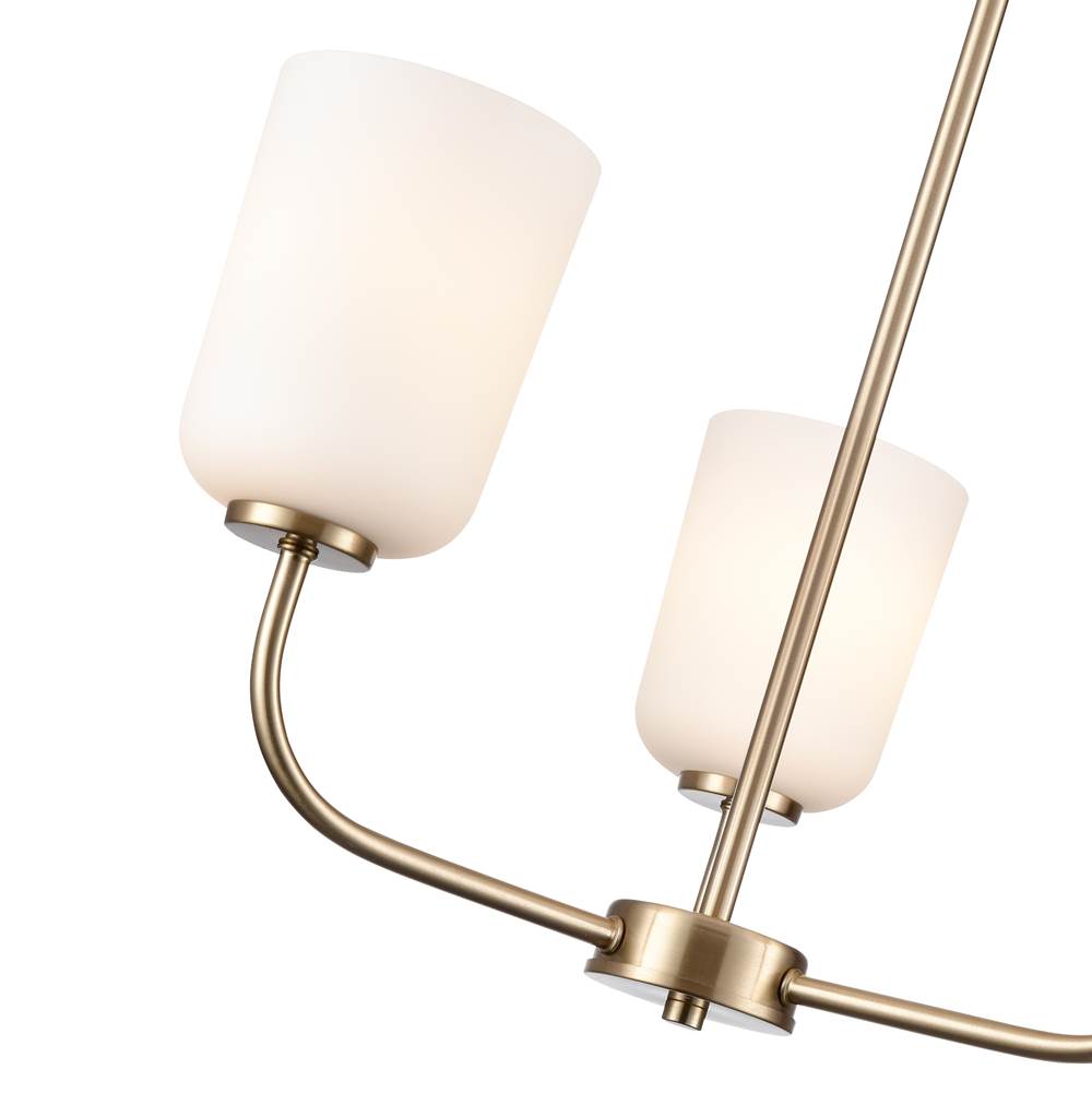 Millennium Lighting 214003-MG Modern Gold Laphia 21'' Wide 3-light Chandelier - Modern Gold Image 4