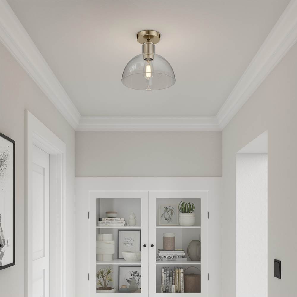 Millennium Lighting 6021-MG Modern Gold Knightsdale 10'' Wide 1-light Semi-flush Mount Image 4