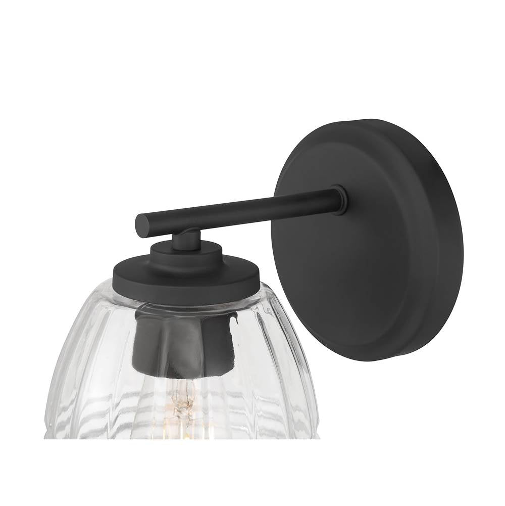 Millennium Lighting 9991-MB Matte Black Miravelle 8.75'' High 1-light Wall Sconce Image 6