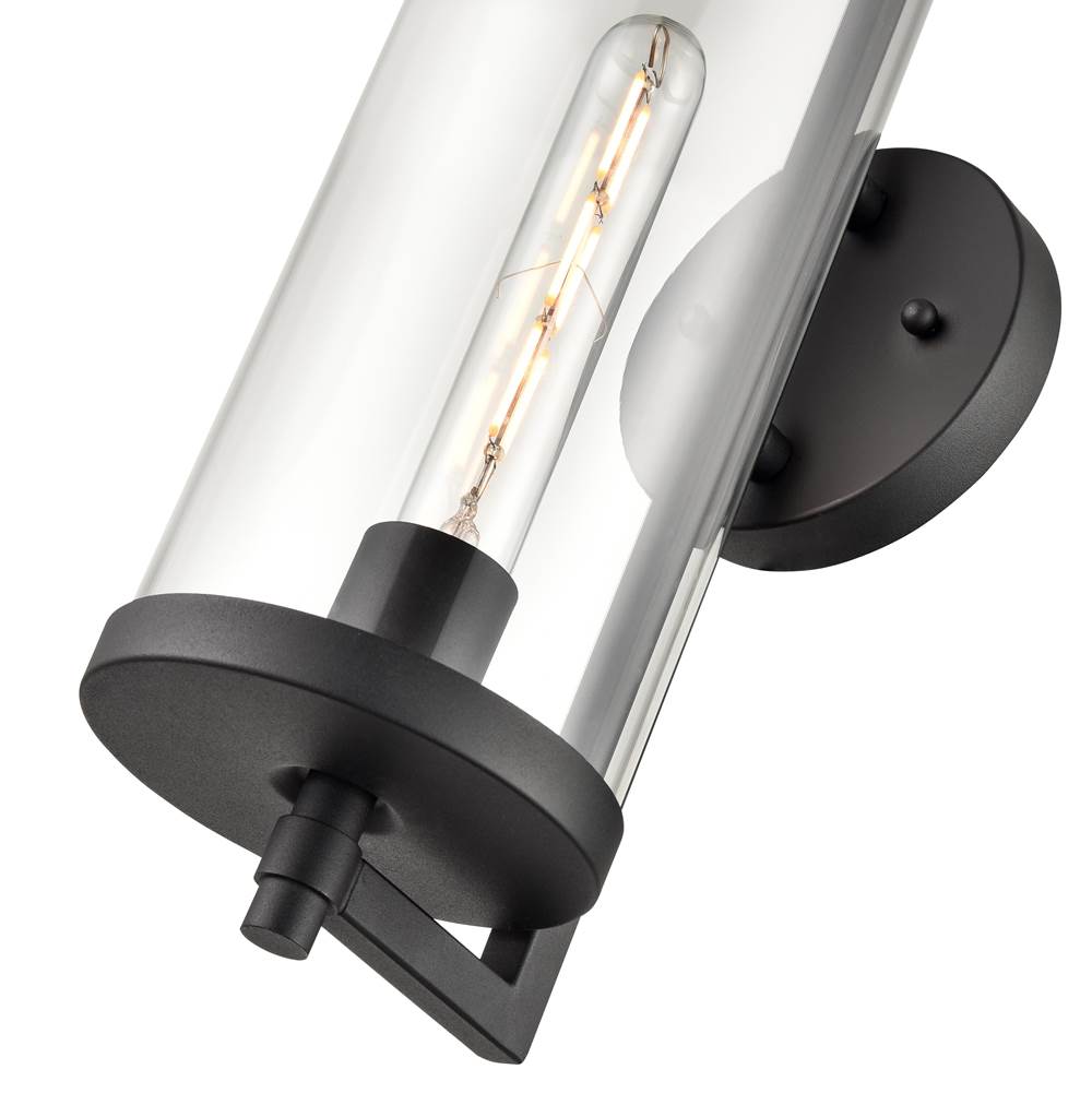 Millennium Lighting 240101-TBK Textured Black Outdoor Wall Sconce Image 4