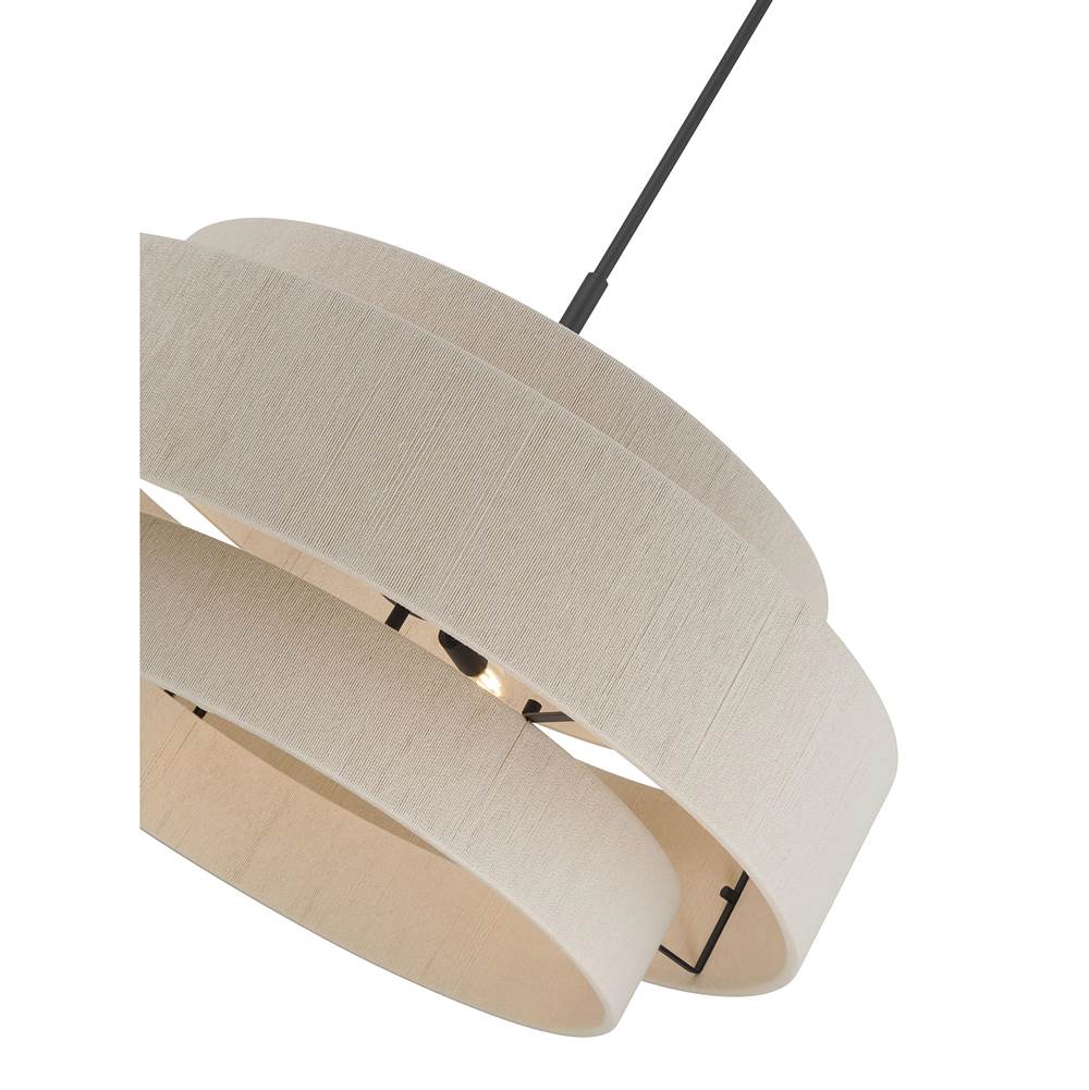Millennium Lighting 208106-MB Matte Black Helbert 30'' Wide 6-light Pendant Image 5