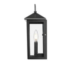 Millennium Lighting 198101-PBK Powder Coated Black Munger 14'' High 1-light Outdoor Wall Sconce - Powder Coated Black Image 6
