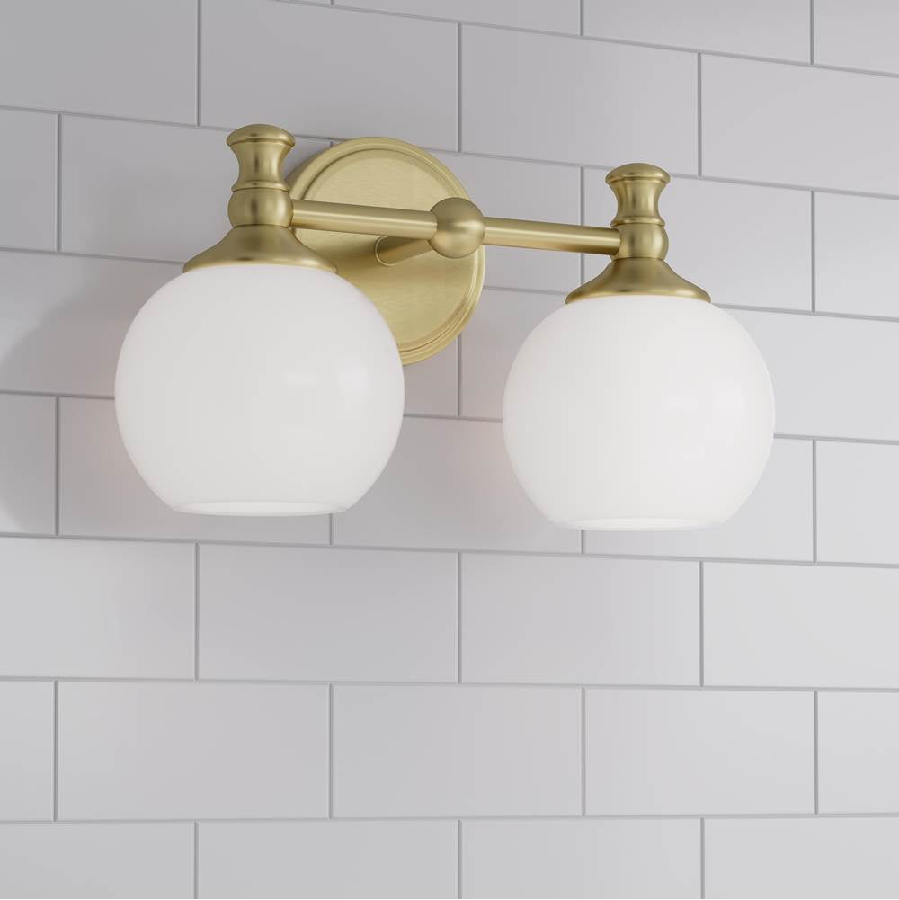 Millennium Lighting 201102-VB Vintage Brass Orlisse 14.75'' Wide 2-light Vanity Image 4