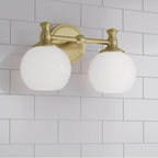 Millennium Lighting 201102-VB Vintage Brass Orlisse 14.75'' Wide 2-light Vanity Image 4