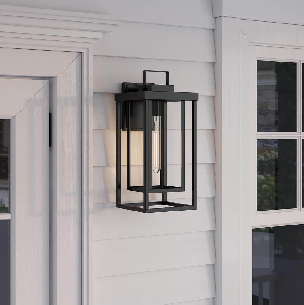 Millennium Lighting 901001-PBK Powder Coated Black Mcdonough 18'' High 1-light Outdoor Wall Lantern - Powder Coated Black Image 3