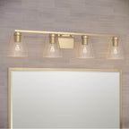 Millennium Lighting 64004-MG Modern Gold Strayhan 31'' 4-light Vanity - Modern Gold Image 4