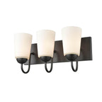 Millennium Lighting 9813-MB Matte Black 3 Light Vanity Image 4