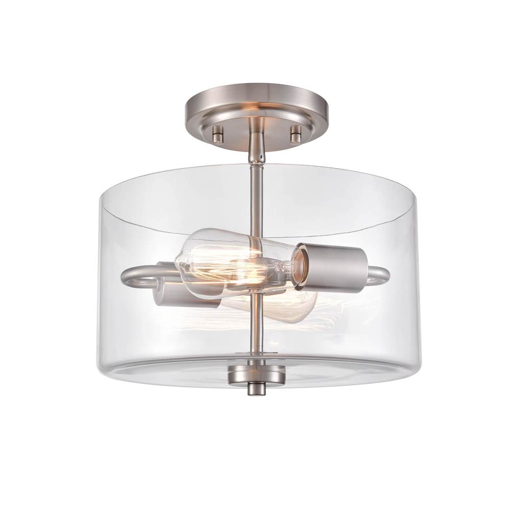 Millennium Lighting 2710-BN Brushed Nickel Semi-flush Ceiling Mount Image 2