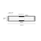 Millennium Lighting 7601-MG Modern Gold Vanity Led Image 2