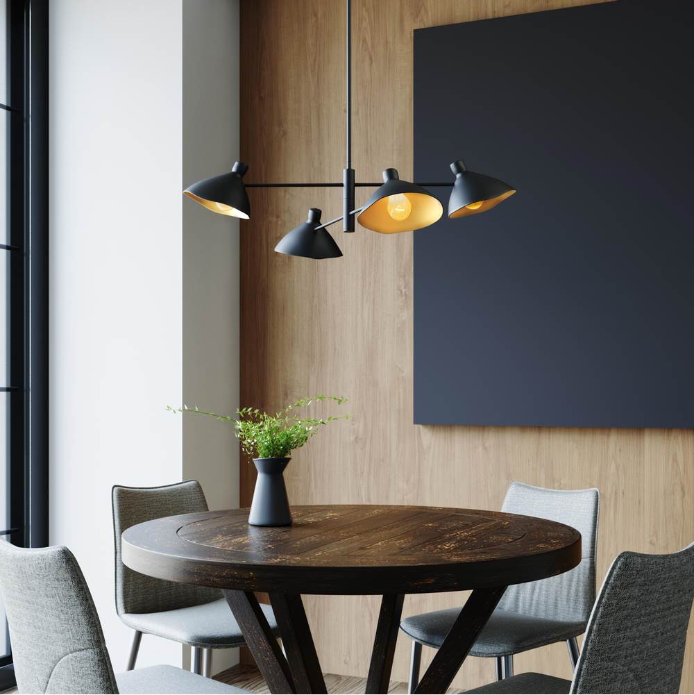 Millennium Lighting 12804-MB Matte Black Chandelier Ceiling Light Image 2