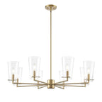 Millennium Lighting 217008-VB Vintage Brass Maccan 38.75'' Wide 8-light Chandelier - Vintage Brass Image 1