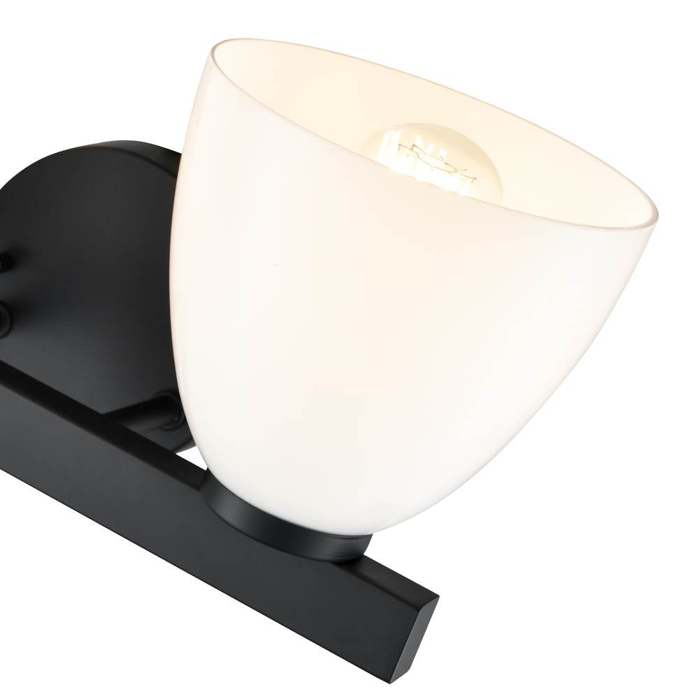 Millennium Lighting 49002-MB Matte Black Apria 15.75'' Wide 2-light Vanity - Matte Black Image 5