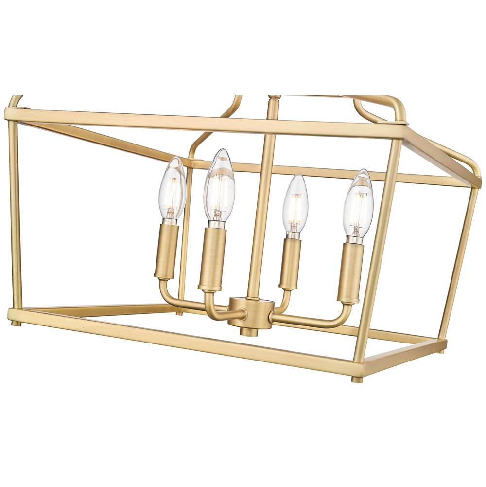 Millennium Lighting 19104-VB Vintage Brass Nellita 16'' Wide 4-light Pendant - Vintage Brass Image 5