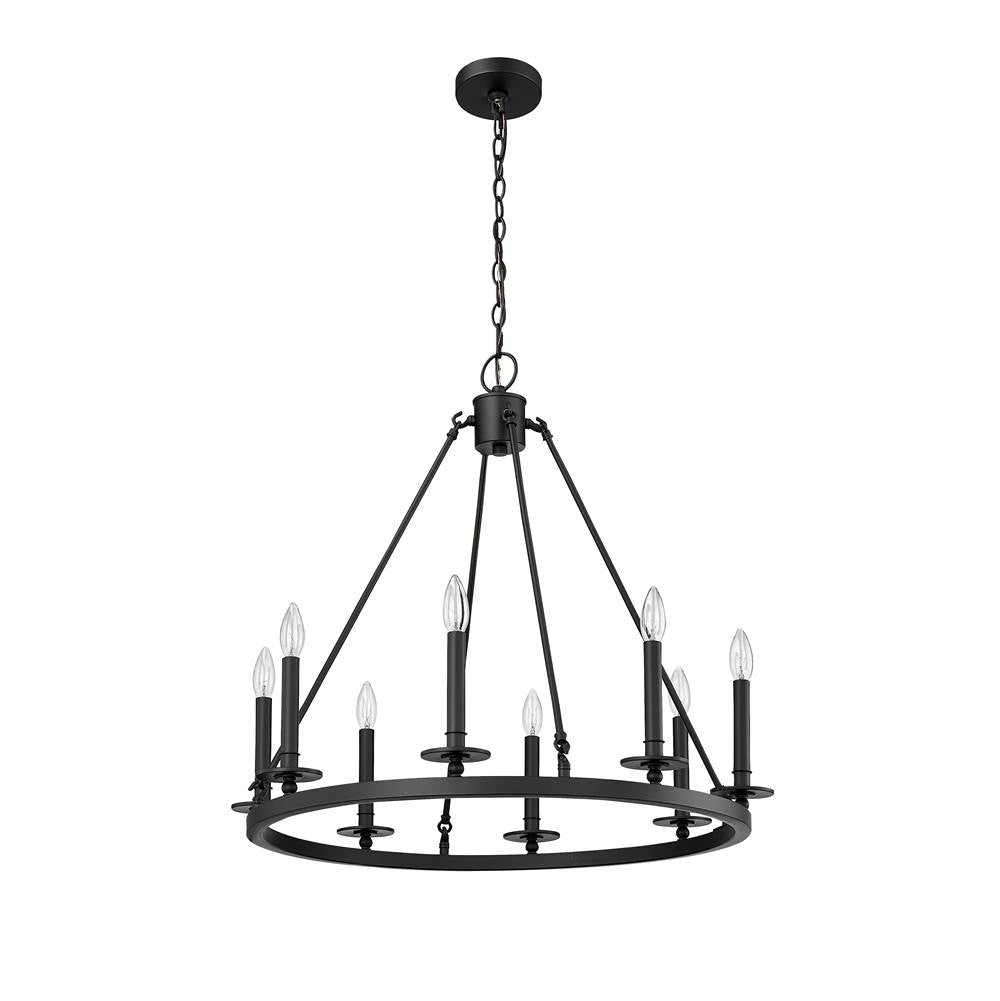 Millennium Lighting 46708-MB Matte Black Chandelier Ceiling Light Image 5