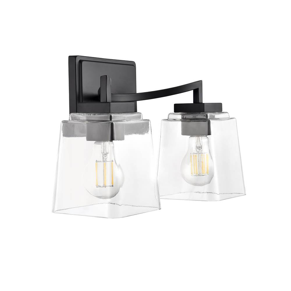 Millennium Lighting 24002-MB Matte Black Avenna 14.5'' Wide 2-light Vanity - Matte Black Image 7