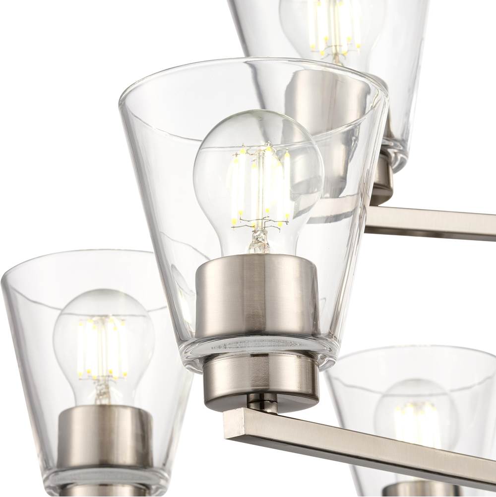 Millennium Lighting 64109-BN Brushed Nickel Strayhan 28.5'' 9-light Chandelier - Brushed Nickel Image 5