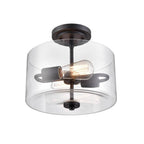 Millennium Lighting 2710-MB Matte Black Semi-flush Ceiling Mount Image 3