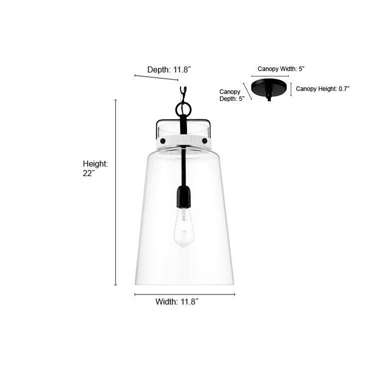 Millennium Lighting 22701-VB Vintage Brass Pendant Light Image 2