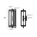 Millennium Lighting 250002-TBK Textured Black Outdoor Wall Sconce Image 2