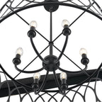Millennium Lighting 42106-MB Matte Black Arelyn 23'' Wide 6-light Pendant - Matte Black Image 7