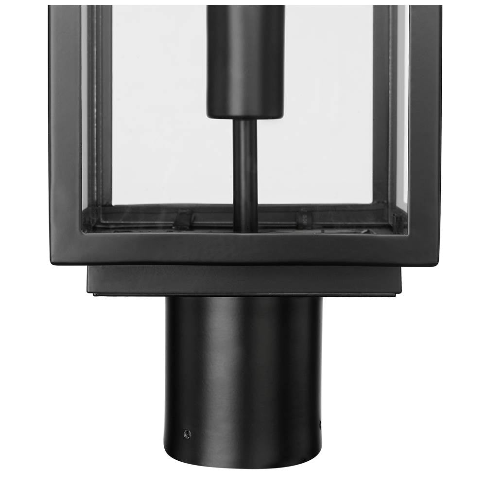 Millennium Lighting 194201-PBK Powder Coated Black Beaufort 21.25'' High 1-light Outdoor Post Lantern - Powder Coated Black Image 3