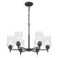 Millennium Lighting 909106-MB Matte Black Clarvyn 25.5'' Wide 6-light Chandelier Image 1