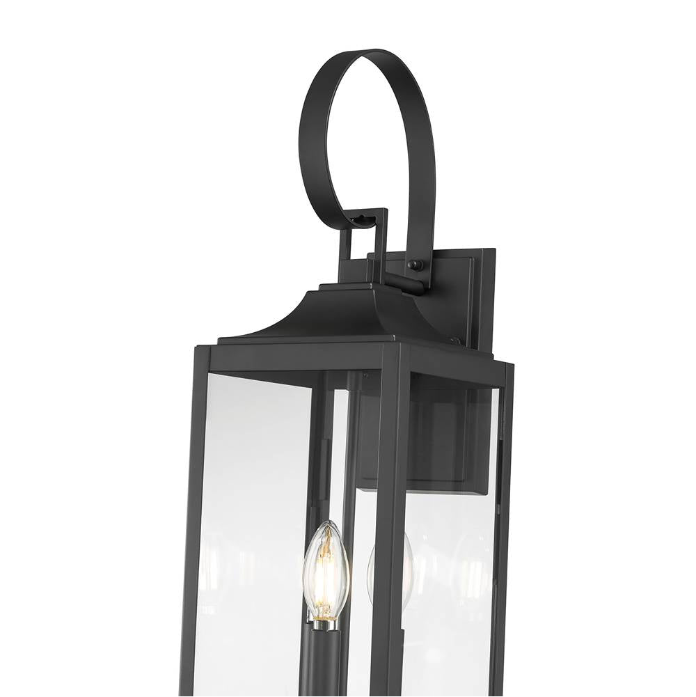 Millennium Lighting 402003-PBK Powder Coated Black Halston 23.25'' High 3-light Outdoor Lantern Image 5